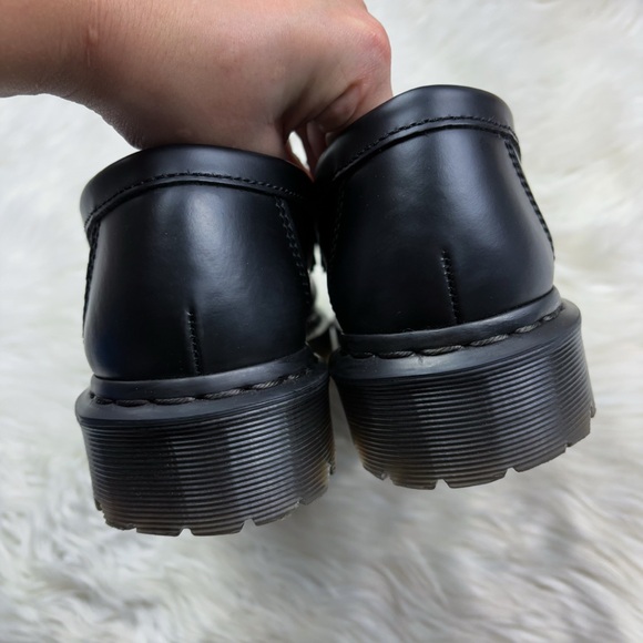 Dr. Martens Adrian Bex Smooth Leather Tassel Loafer Black Stitching Size 9 Women - Picture 7 of 10